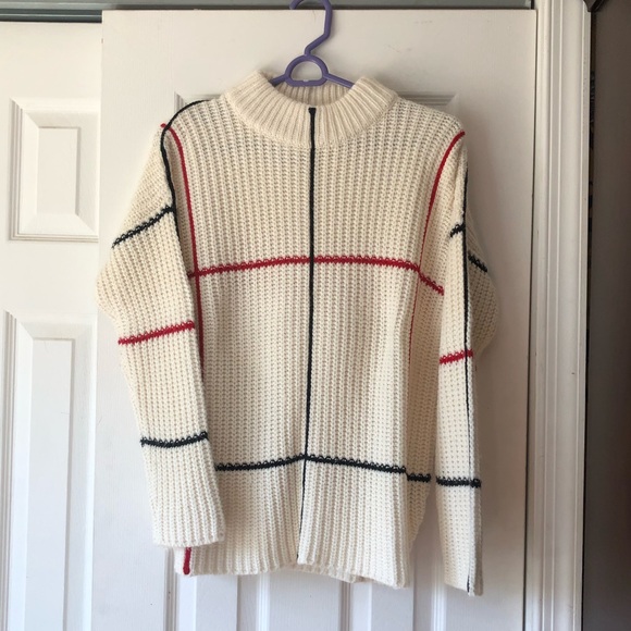 ❤️ Urban Outfitters Lucca Couture window pane plaid knit mock neck sweater - Picture 3 of 4